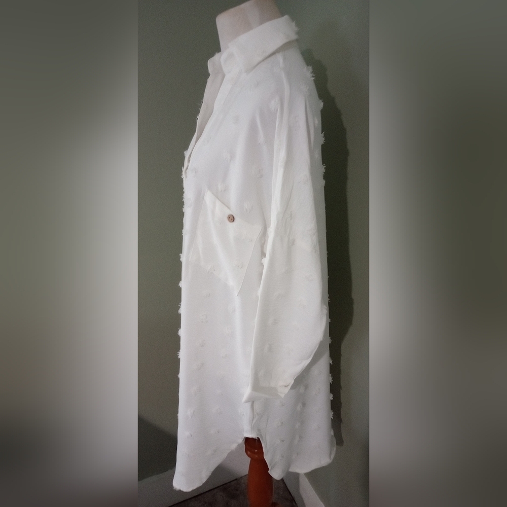 New Swimsuit Cover Up 3/4 Sleeves S Small